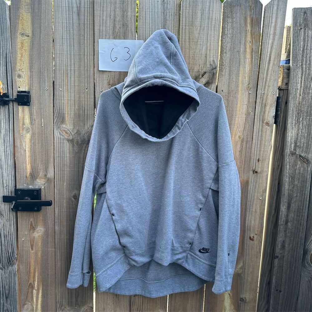 Nike Women's Tech Full Zip Hoodie Gray Size L Casual
